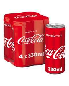 COCA COLA REGULAR 330 ML 4 PACK